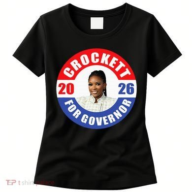 Jasmine Crockett For Democrat Texas Governor 2026 Vote Blue Women's T-Shirt