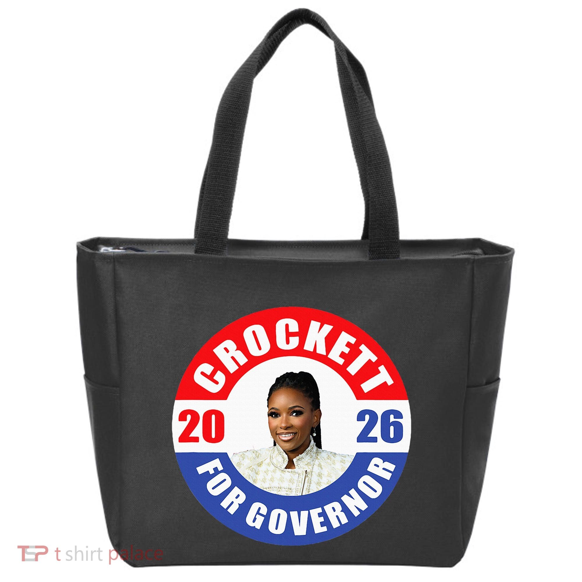 Jasmine Crockett For Democrat Texas Governor 2026 Vote Blue Tote Bag