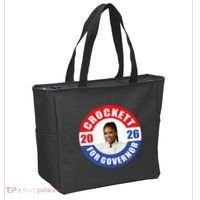 Jasmine Crockett For Democrat Texas Governor 2026 Vote Blue Tote Bag thumb 2