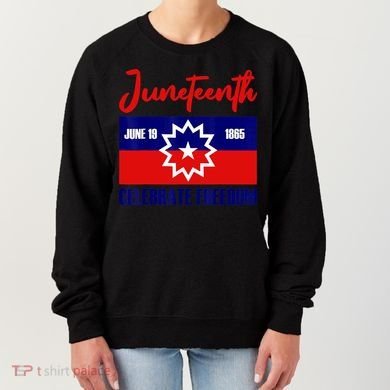 Juneteenth Celebrate Freedom Red White Blue Free Black Slave Women's Sweatshirt