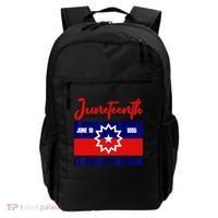 Juneteenth Celebrate Freedom Red White Blue Free Black Slave Backpack thumb 0