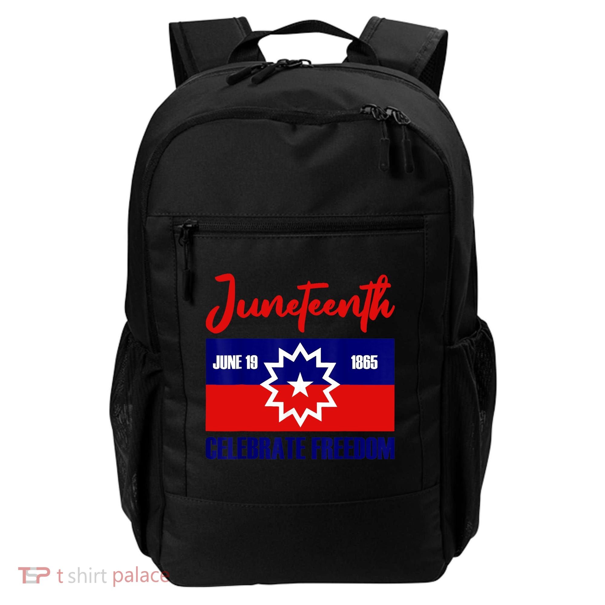 Juneteenth Celebrate Freedom Red White Blue Free Black Slave Backpack
