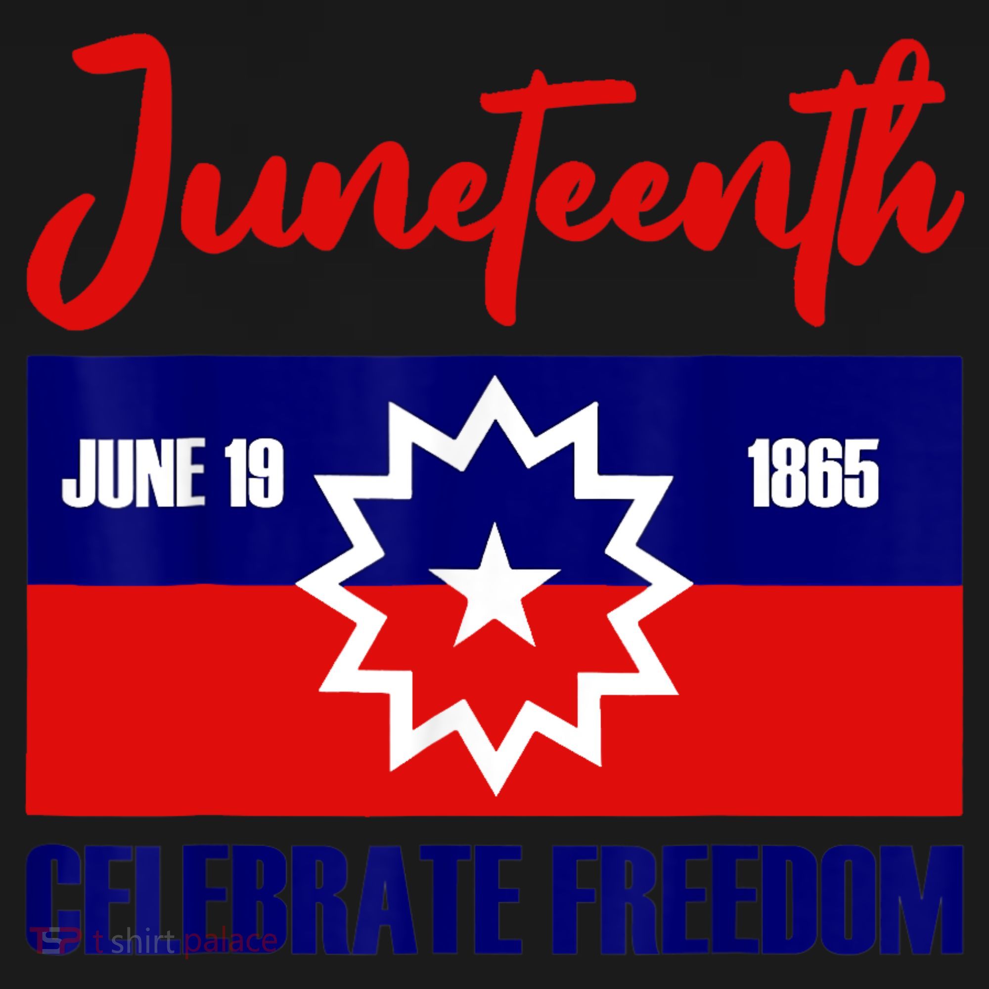 Juneteenth Celebrate Freedom Red White Blue Free Black Slave Backpack