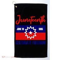 Juneteenth Celebrate Freedom Red White Blue Free Black Slave Golf Towel thumb 0