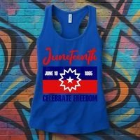 Juneteenth Celebrate Freedom Red White Blue Free Black Slave Women's Tank Top thumb 3