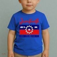 Juneteenth Celebrate Freedom Red White Blue Free Black Slave Toddler T-Shirt thumb 2