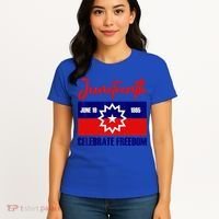 Juneteenth Celebrate Freedom Red White Blue Free Black Slave Women's T-Shirt thumb 4