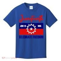 Juneteenth Celebrate Freedom Red White Blue Free Black Slave Kids T-Shirt thumb 0