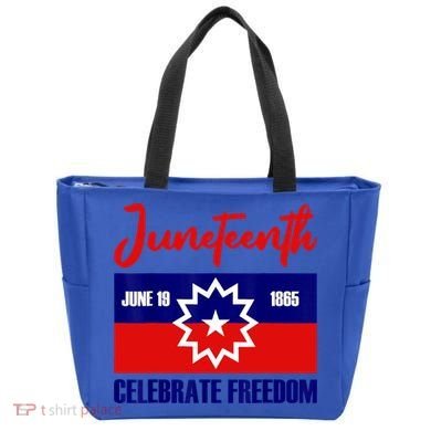 Juneteenth Celebrate Freedom Red White Blue Free Black Slave Tote Bag