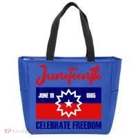 Juneteenth Celebrate Freedom Red White Blue Free Black Slave Tote Bag thumb 0