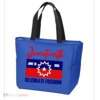 Juneteenth Celebrate Freedom Red White Blue Free Black Slave Tote Bag thumb 3