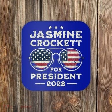 Jasmine Crockett For President 2028  Coaster