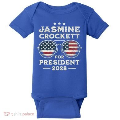 Jasmine Crockett For President 2028  Baby Bodysuit