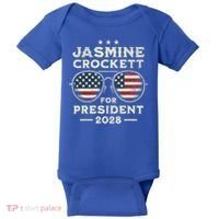 Jasmine Crockett For President 2028  Baby Bodysuit thumb 0