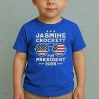 Jasmine Crockett For President 2028  Toddler T-Shirt thumb 2