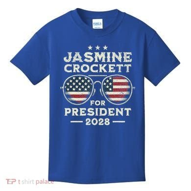 Jasmine Crockett For President 2028  Kids T-Shirt