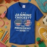 Jasmine Crockett For President 2028  Kids T-Shirt thumb 3