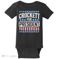 Jasmine Crockett For President 2028  Baby Bodysuit thumb 0
