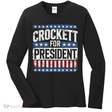 Jasmine Crockett For President 2028  Women's Long Sleeve Shirt
