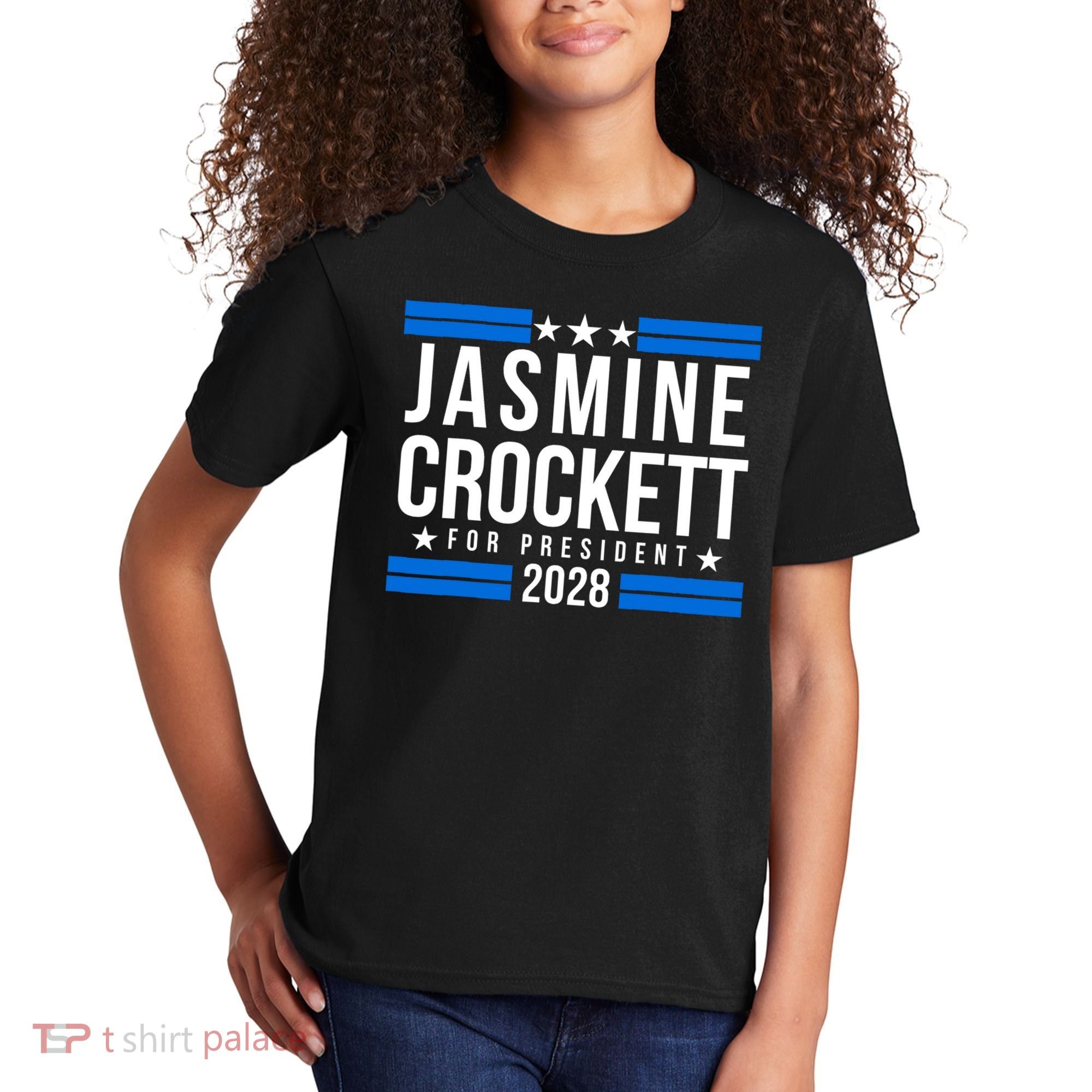 Jasmine Crockett For President 2028, Jasmine Crockett 2028 Kids T-Shirt
