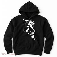 Jesus Christ Face With Crown Of Thorns God Bible Hoodie thumb 0