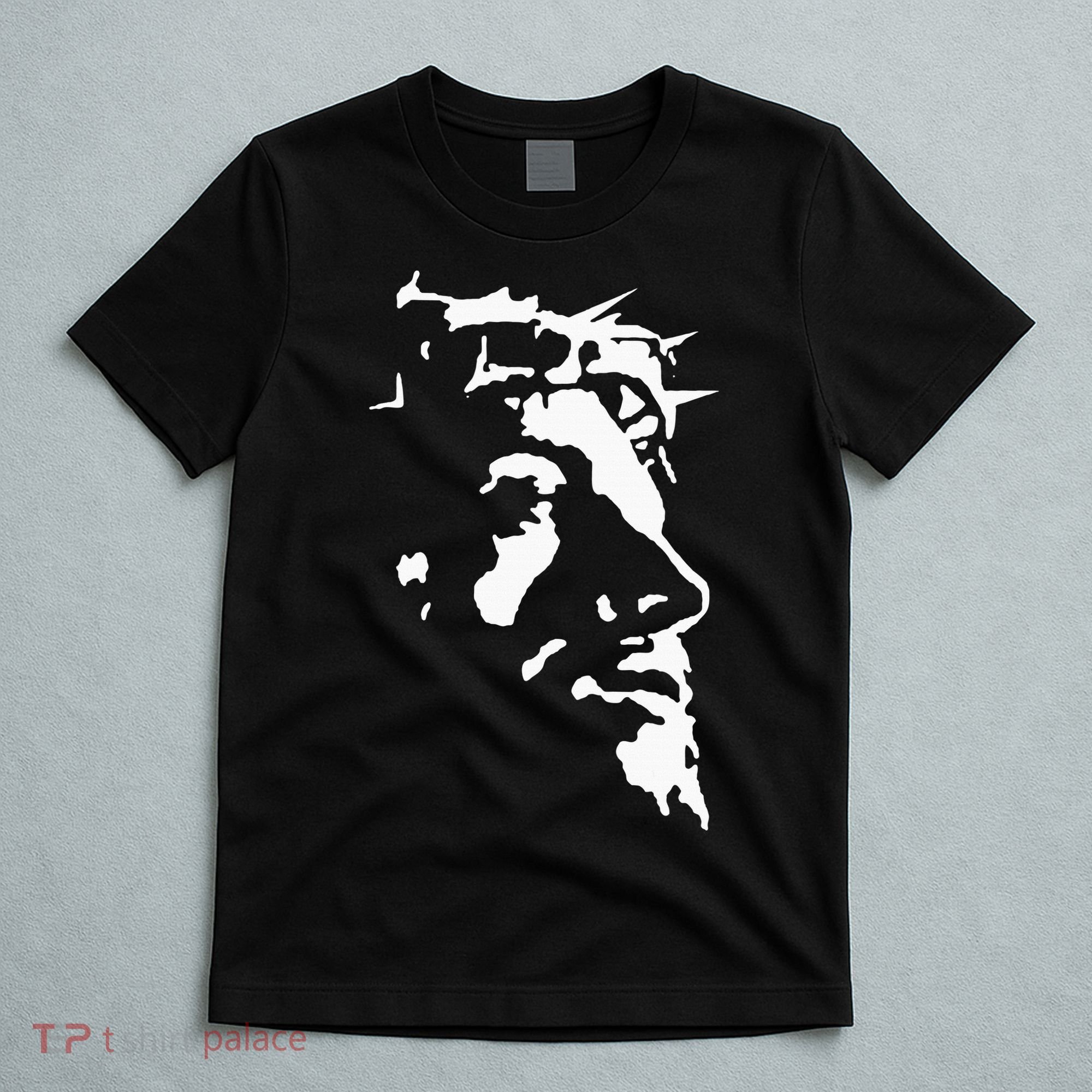 Jesus Christ Face With Crown Of Thorns God Bible T-Shirt