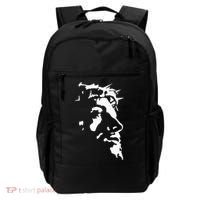 Jesus Christ Face With Crown Of Thorns God Bible Backpack thumb 0