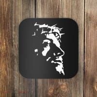 Jesus Christ Face With Crown Of Thorns God Bible Coaster thumb 0