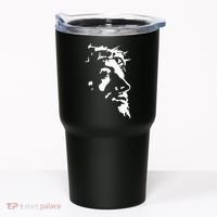 Jesus Christ Face With Crown Of Thorns God Bible Tumbler thumb 0