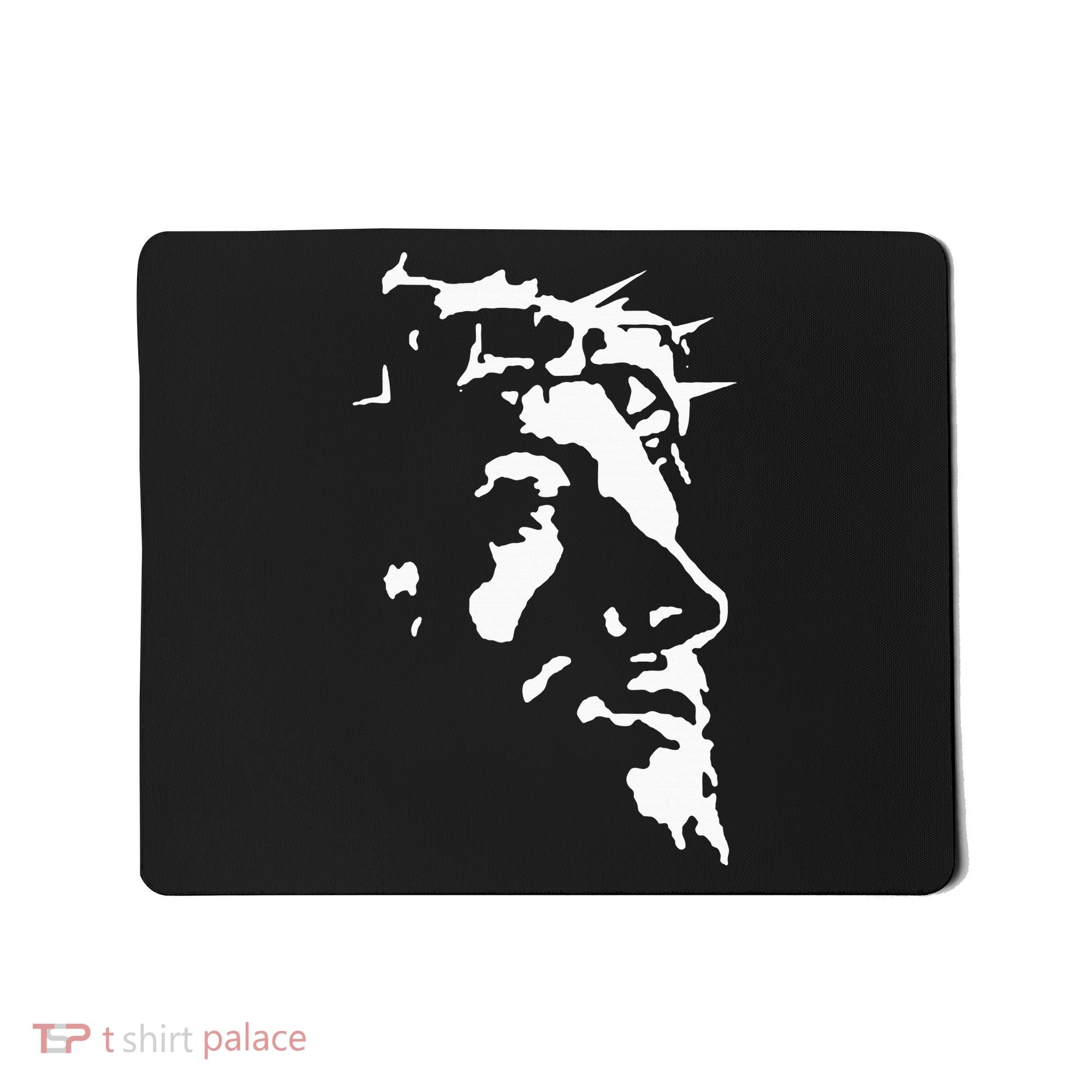 Jesus Christ Face With Crown Of Thorns God Bible Mousepad