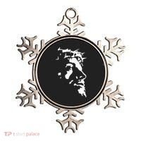Jesus Christ Face With Crown Of Thorns God Bible Ornament thumb 0
