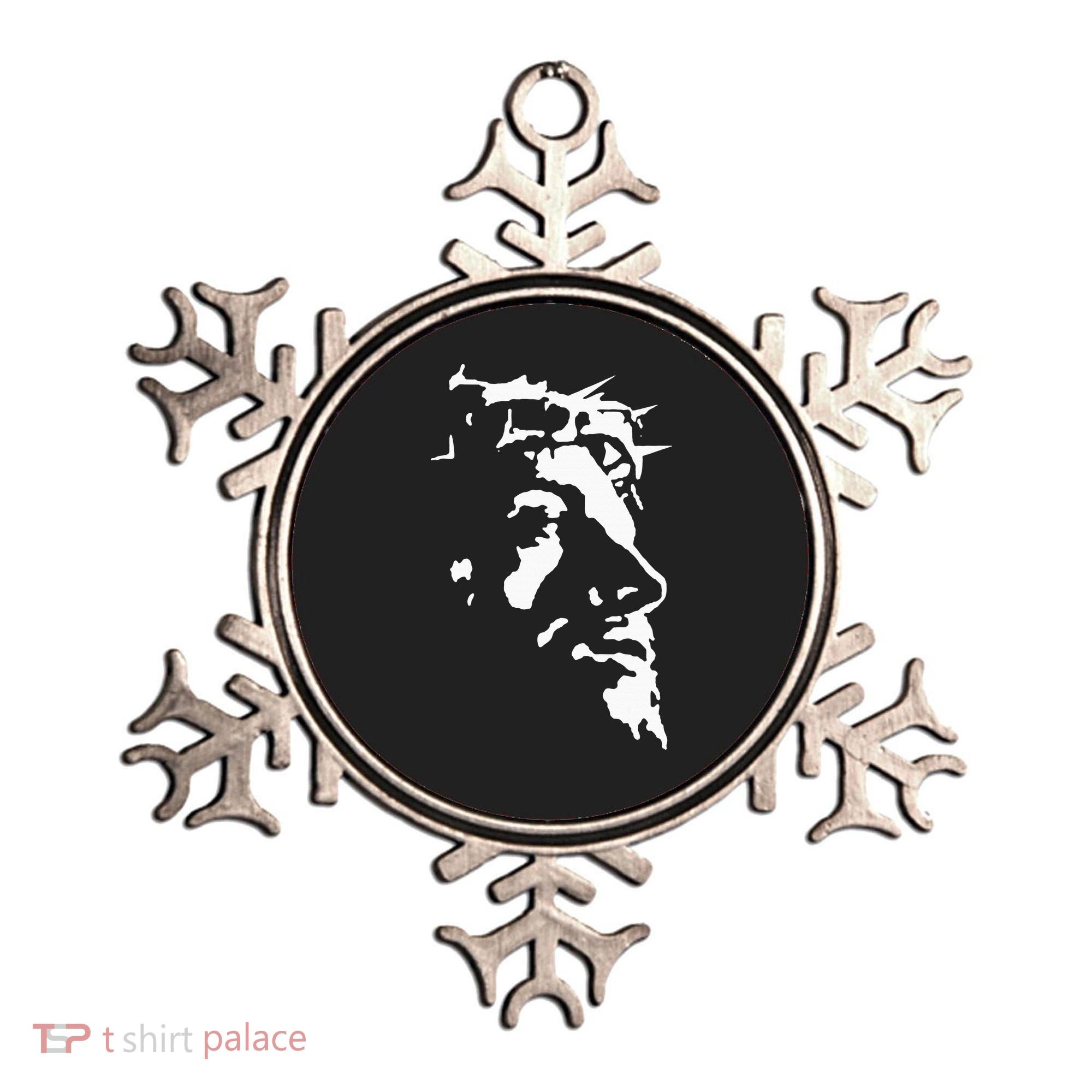 Jesus Christ Face With Crown Of Thorns God Bible Ornament