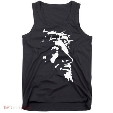 Jesus Christ Face With Crown Of Thorns God Bible Tank Top