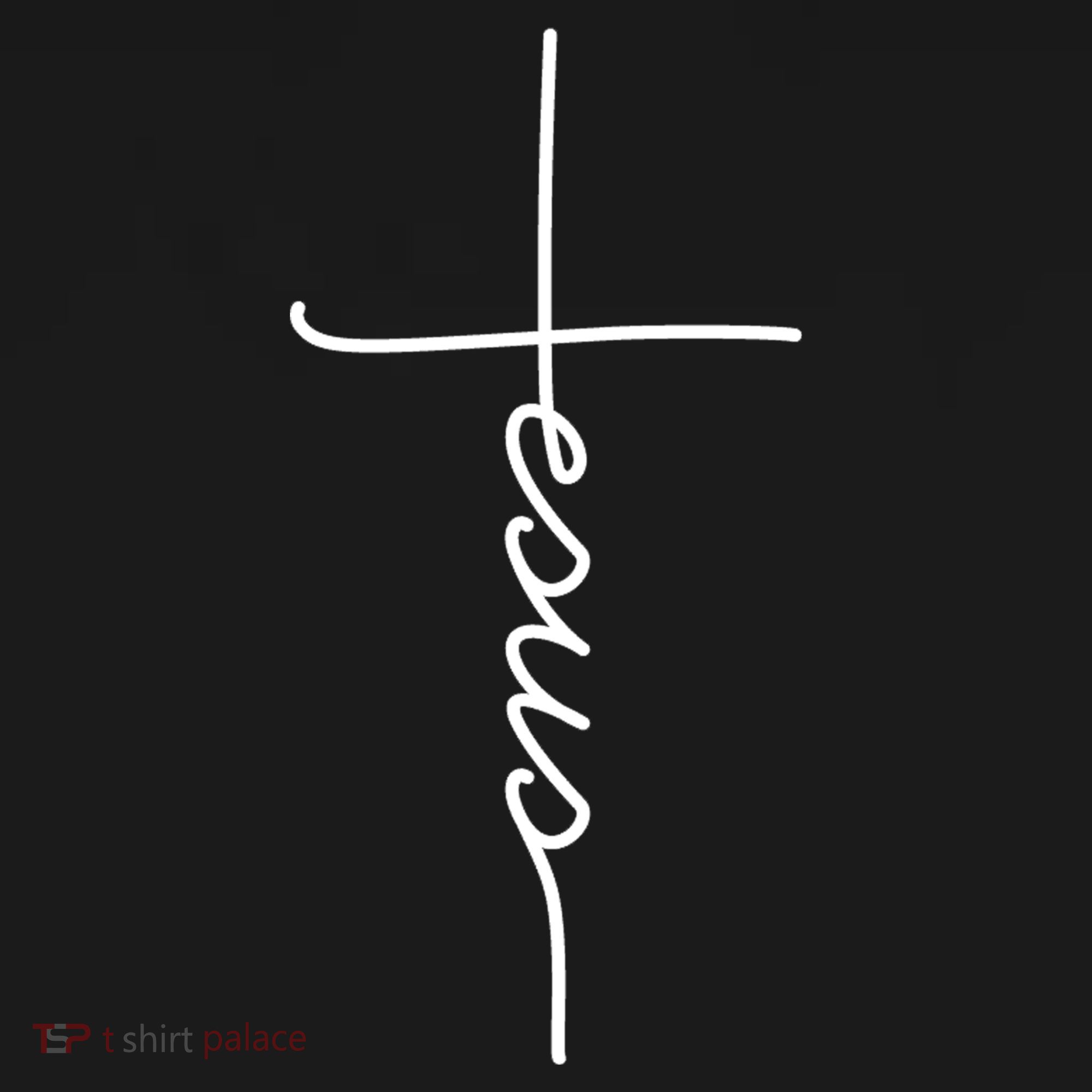 Jesus Christ Faith Christian Cross Logo Women's T-Shirt