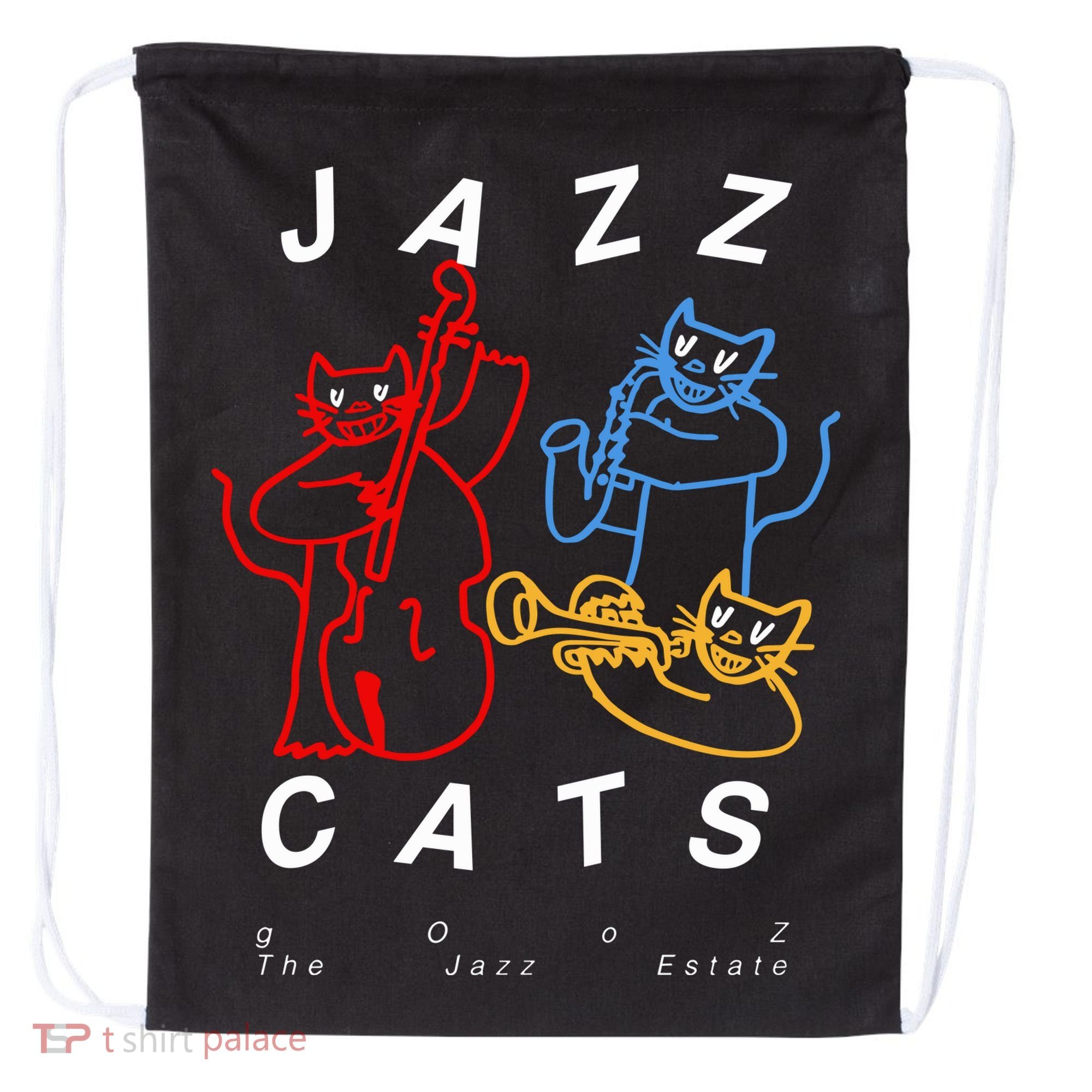 Jazz Cats Gooz The Jazz Estate Drawstring Bag