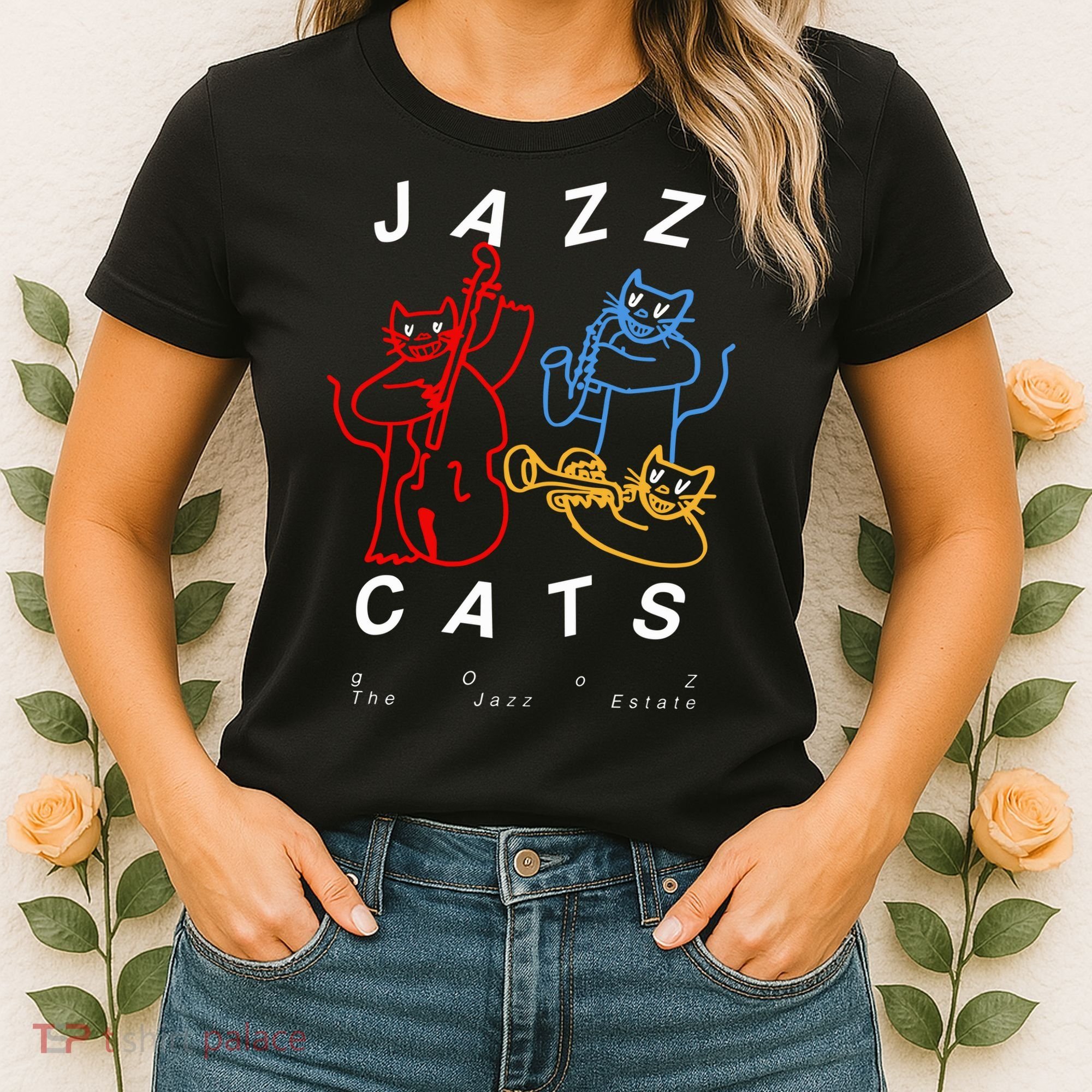 Jazz Cats Gooz The Jazz Estate Women's T-Shirt