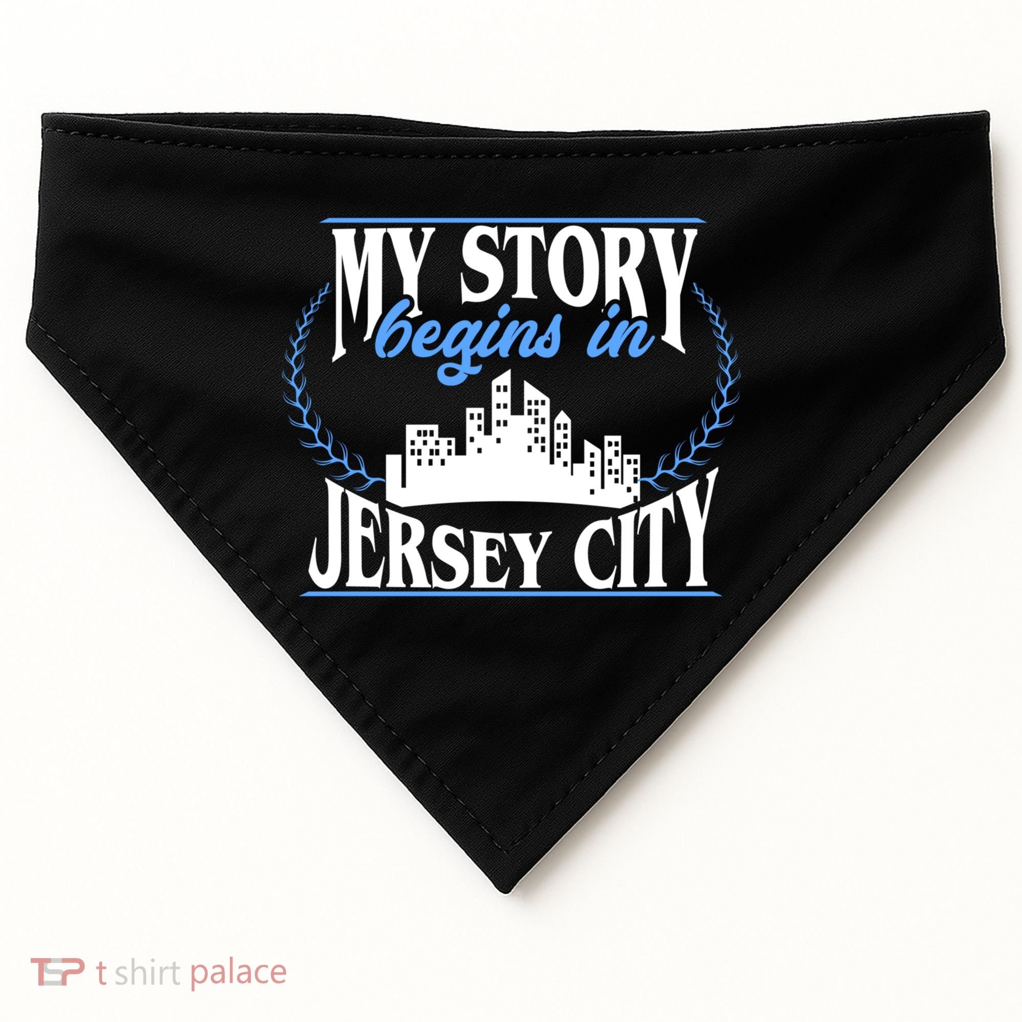 Jersey City Gift Born In Jersey City Gift USA-Made Doggie Bandana