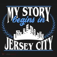 Jersey City Gift Born In Jersey City Gift USA-Made Doggie Bandana thumb 2