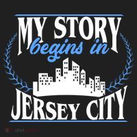 Jersey City Gift Born In Jersey City Gift Golf Towel thumb 3