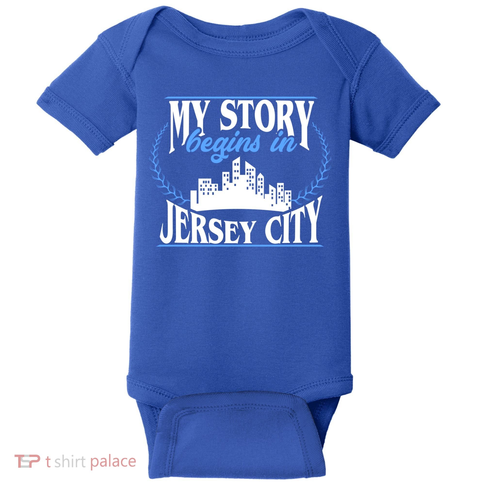 Jersey City Gift Born In Jersey City Gift Baby Bodysuit