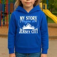 Jersey City Gift Born In Jersey City Gift Kids Hoodie thumb 3
