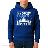 Jersey City Gift Born In Jersey City Gift Kids Hoodie thumb 4