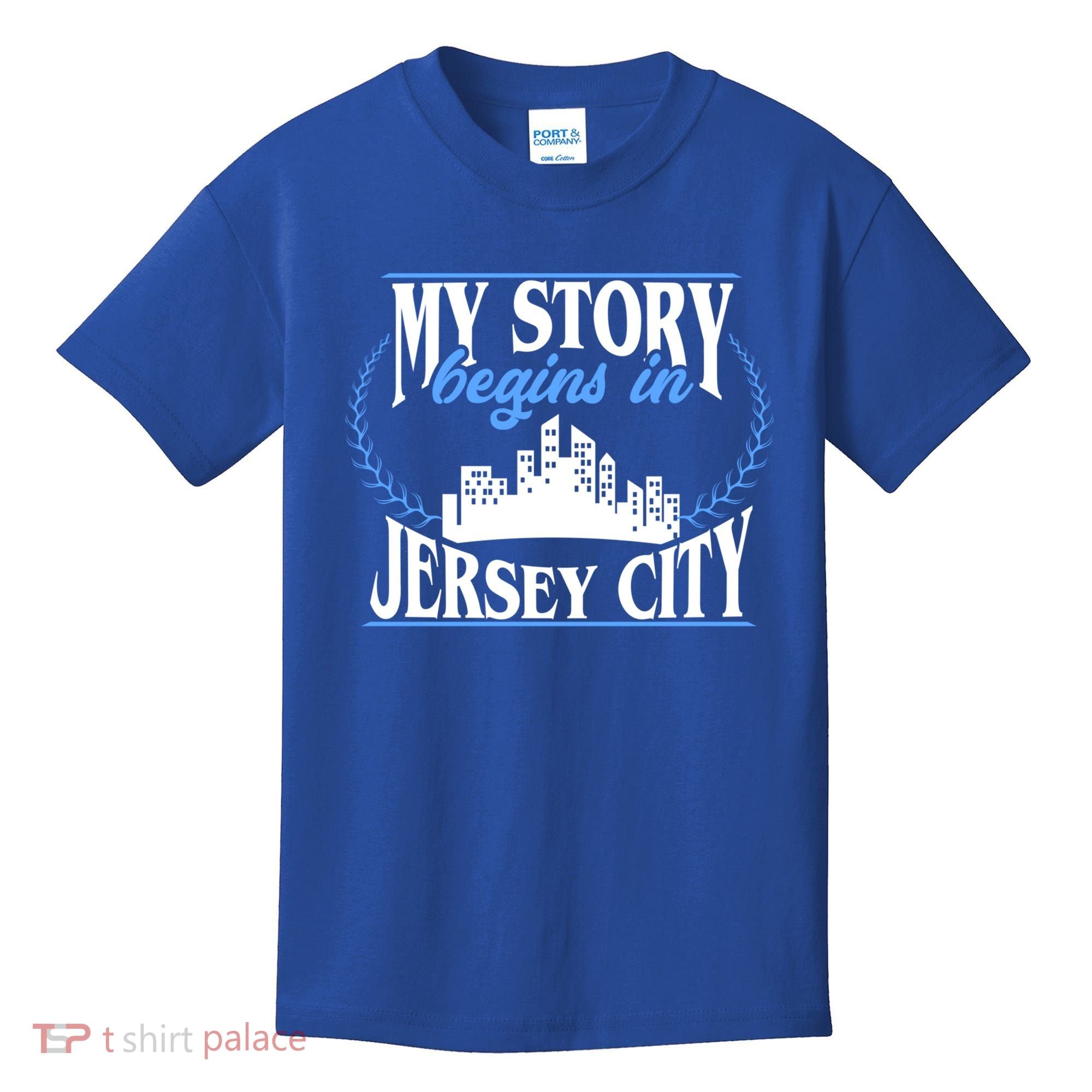 Jersey City Gift Born In Jersey City Gift Kids T-Shirt