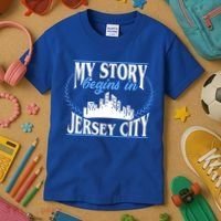 Jersey City Gift Born In Jersey City Gift Kids T-Shirt thumb 3