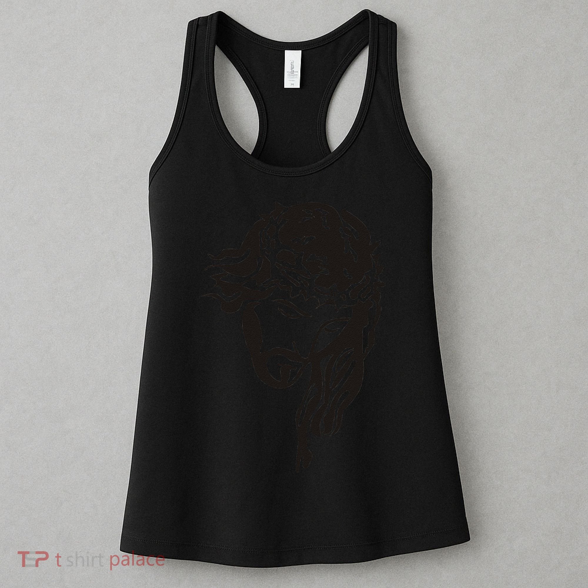 Jesus Christ God Love Face Religion Faith Graphic Women's Tank Top