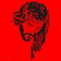 Jesus Christ God Love Face Religion Faith Graphic Santa Hat thumb 1