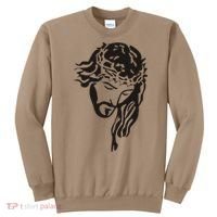 Jesus Christ God Love Face Religion Faith Graphic Sweatshirt thumb 0