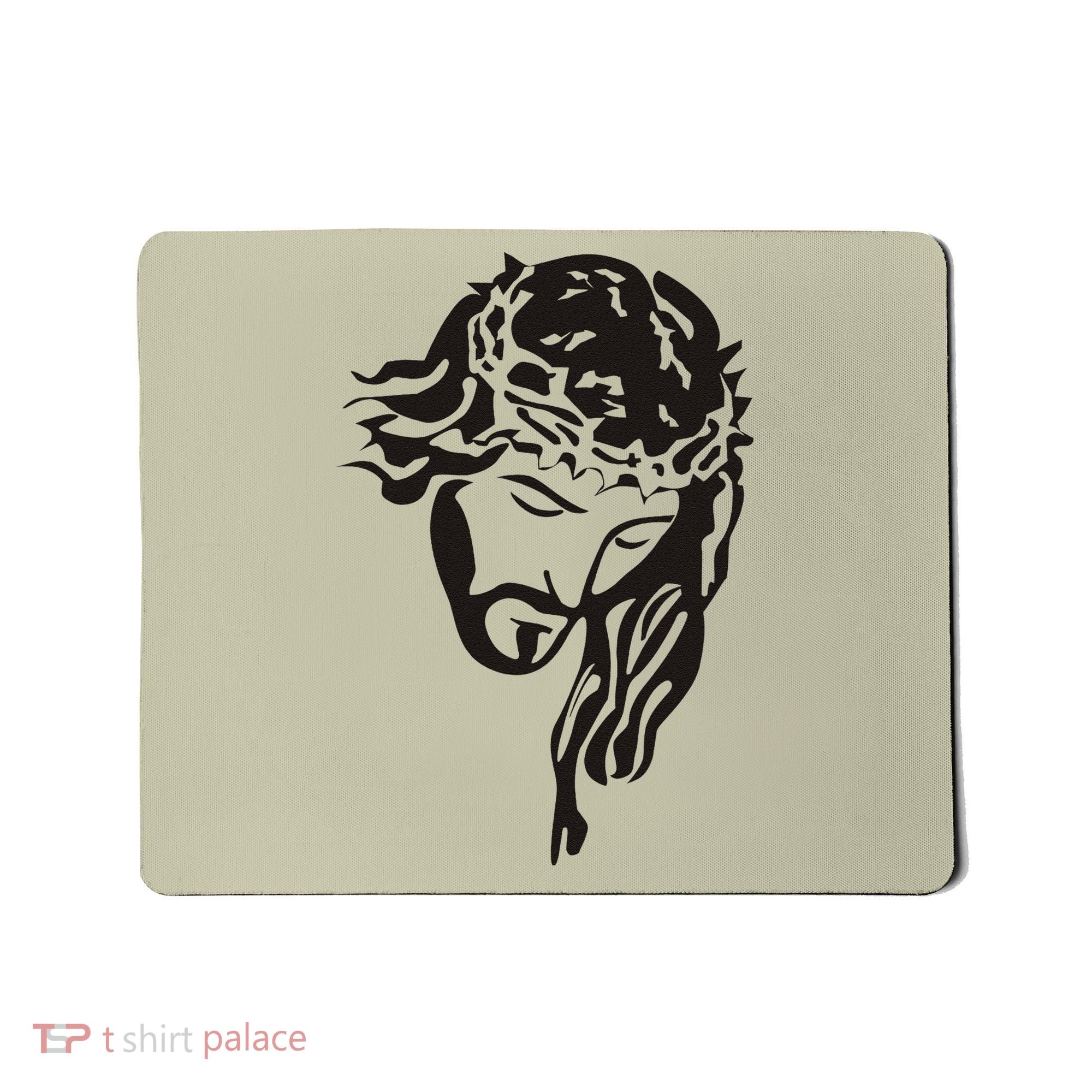 Jesus Christ God Love Face Religion Faith Graphic Mousepad