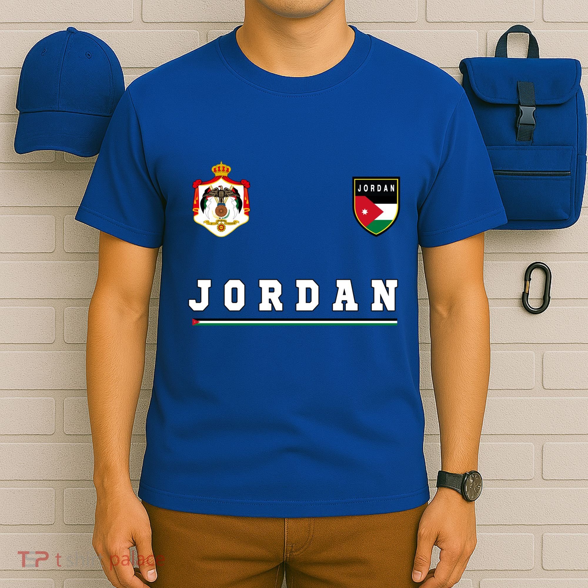 Jordan Cute Gift Sport/soccer Jersey Tee Flag Football Am Gift T-Shirt