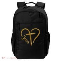 Jesus Cross Heart Christianity Backpack thumb 0